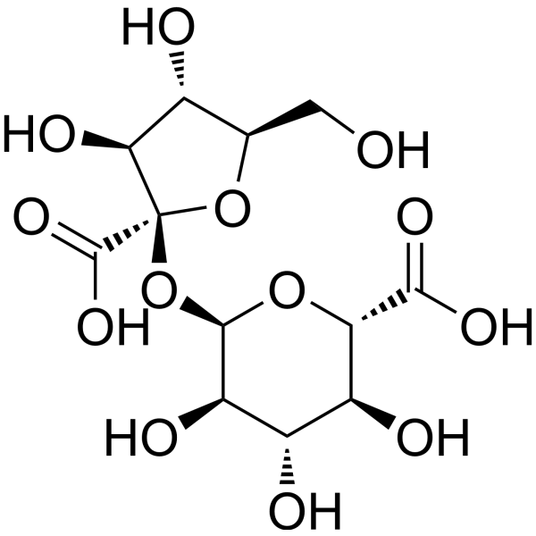 α-D-Glucopyranosiduronic acid,β-D-arabino-2-hexulofuranosonosyld