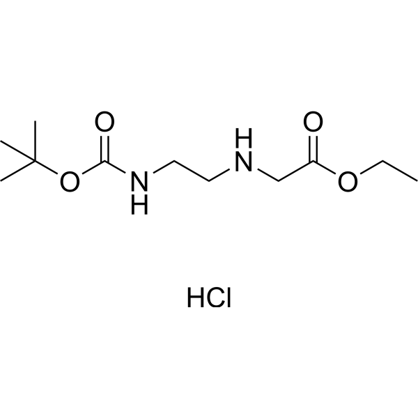 Ethyl 2-((2-((tert-butoxycarbonyl)amino)ethyl)amino)acetate hydrochloride