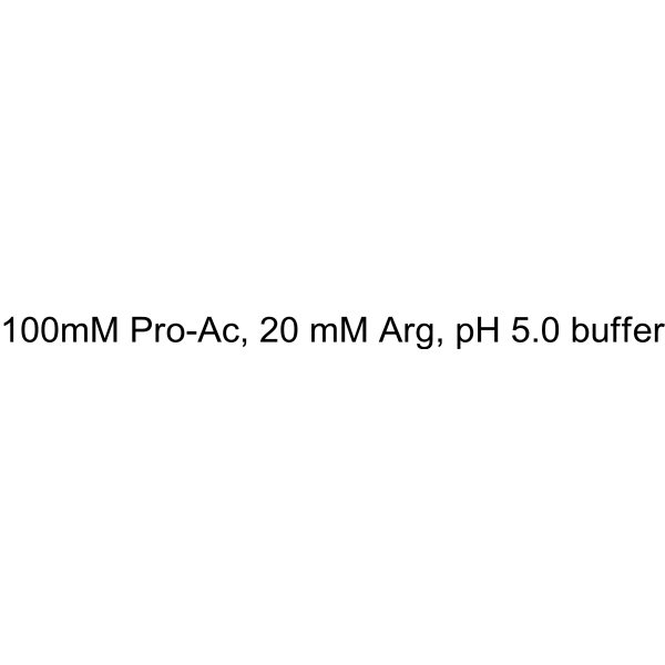 100mM Pro-Ac, 20 mM Arg, pH 5.0 buffer