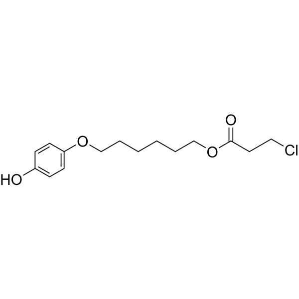 3-Chloropropanoic acid 6-(4-hydroxyphenoxy)hexyl ester