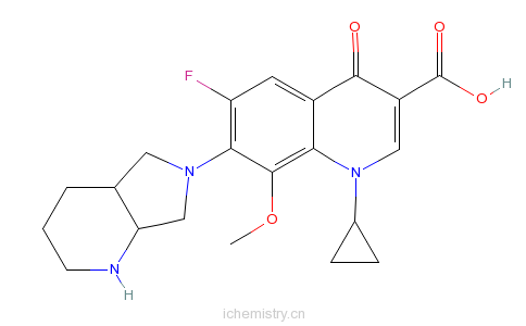 CAS:151096-09-2_莫西沙星的分子结构
