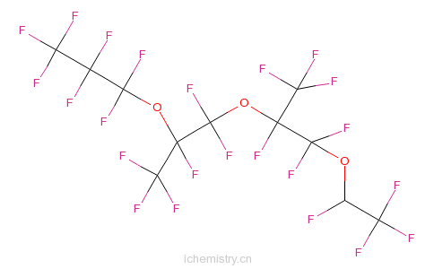 CAS:3330-16-3_2H-PERFLUORO-5,8-DIMETHYL-3,6,9-TRIOXADODECANE的分子结构