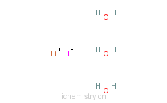 CAS:7790-22-9_碘化锂(三水)的分子结构
