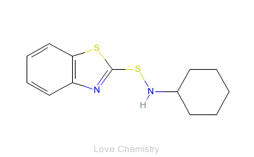 CAS:95-33-0_N-环己基-2-苯并噻唑次磺酰胺的分子结构