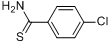 CAS:2521-24-6_4-氯硫代苯甲酰胺的分子结构