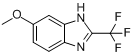 CAS:3671-65-6_6-甲氧基-2-(三氟甲基)-1H-苯并咪唑的分子结构