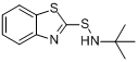 CAS:95-31-8_N-叔丁基-2-苯并噻唑次磺酰胺的分子结构