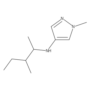 1-methyl-N-(3-methylpentan-2-yl)-1H-pyrazol-4-amine Structure