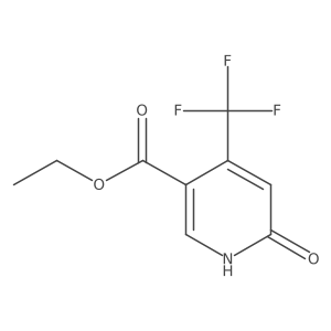 Ethyl 6-hydroxy-4-(trifluoromethyl)nicotinate结构式