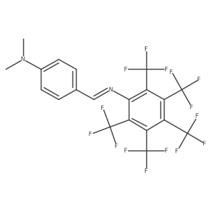 N-[[4-(Dimethylamino)phenyl]methylene]-2,3,4,5,6-pentakis(trifluoromethyl)benzenamine结构式