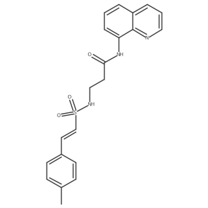 3-[2-(4-methylphenyl)ethenesulfonamido]-N-(quinolin-8-yl)propanamide结构式