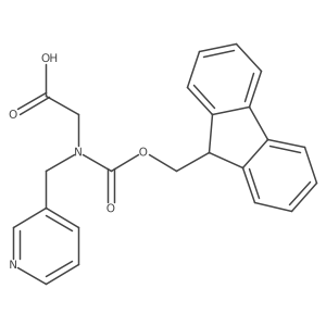 N-Fmoc-N-(3-pyridinylmethyl)-glycine结构式