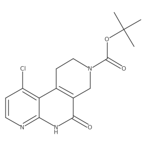 Tert-butyl 10-chloro-5-oxo-1,4,5,6-tetrahydropyrido[3,4-c][1,8]naphthyridine-3(2h)-carboxylate Structure