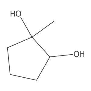(1R,2S)-1-methylcyclopentane-1,2-diol结构式