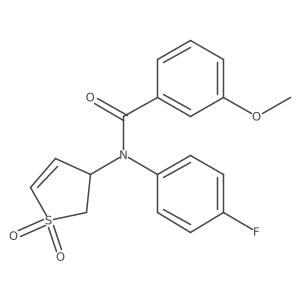 N-(1,1-dioxido-2,3-dihydrothien-3-yl)-N-(4-fluorophenyl)-3-methoxybenzamide结构式