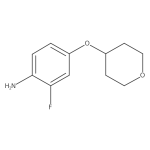 2-Fluoro-4-(oxan-4-yloxy)aniline结构式