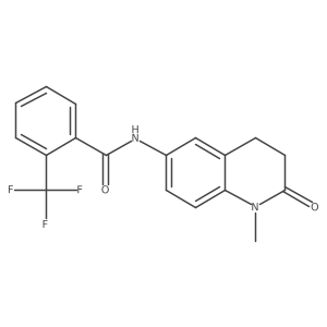 N-(1-methyl-2-oxo-1,2,3,4-tetrahydroquinolin-6-yl)-2-(trifluoromethyl)benzamide结构式