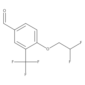 4-(2,2-Difluoroethoxy)-3-trifluoromethylbenzaldehyde结构式