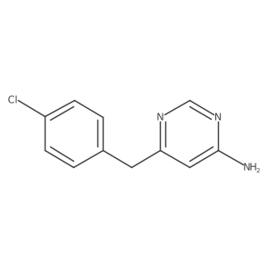 6-[(4-Chlorophenyl)methyl]pyrimidin-4-amine结构式