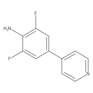 2,6-Difluoro-4-(pyridin-4-yl)aniline Structure