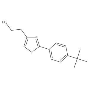 2-[2-(4-Tert-butyl-phenyl)-thiazol-4-yl]-ethanol结构式