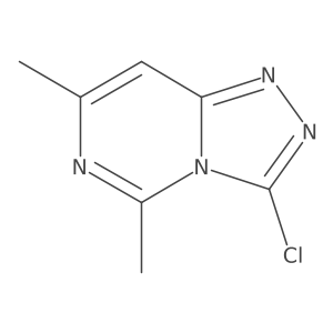 3-Chloro-5,7-dimethyl-[1,2,4]triazolo[4,3-c]pyrimidine结构式