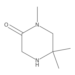 1,5,5-Trimethylpiperazin-2-one结构式