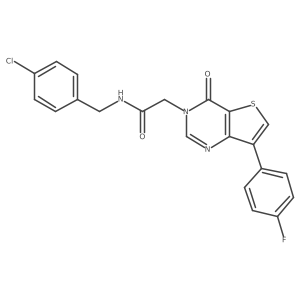 N-(4-chlorobenzyl)-2-[7-(4-fluorophenyl)-4-oxothieno[3,2-d]pyrimidin-3(4H)-yl]acetamide Structure
