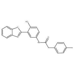N-(3-(benzo[d]thiazol-2-yl)-4-hydroxyphenyl)-2-(p-tolyl)acetamide结构式