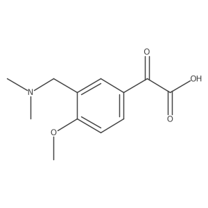 2-{3-[(Dimethylamino)methyl]-4-methoxyphenyl}-2-oxoacetic acid结构式