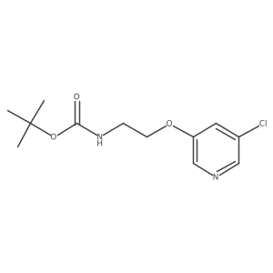 tert-Butyl (2-((5-chloropyridin-3-yl)oxy)ethyl)carbamate结构式