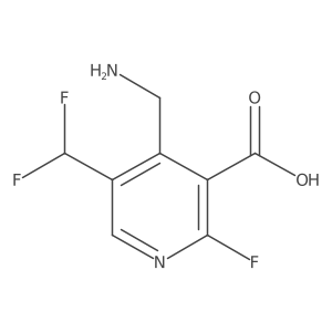 4-(Aminomethyl)-5-(difluoromethyl)-2-fluoronicotinic acid结构式