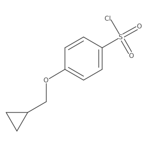4-(cyclopropylmethoxy)benzenesulfonyl Chloride结构式