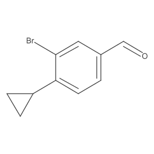 3-Bromo-4-cyclopropylbenzaldehyde结构式