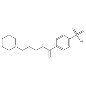 N-(3-(piperidin-1-yl)propyl)-4-sulfamoylbenzamide结构式