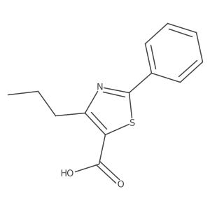 2-Phenyl-4-propyl-5-thiazolecarboxylic acid结构式