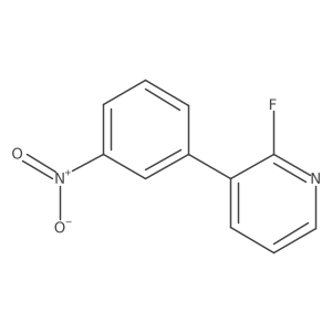 2-Fluoro-3-(3-nitrophenyl)pyridine结构式