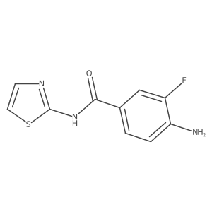 4-amino-3-fluoro-N-thiazol-2-ylbenzamide结构式