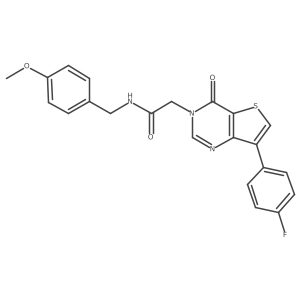 2-[7-(4-fluorophenyl)-4-oxothieno[3,2-d]pyrimidin-3(4H)-yl]-N-(4-methoxybenzyl)acetamide Structure