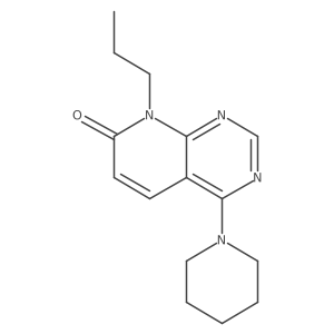 4-(piperidin-1-yl)-8-propylpyrido[2,3-d]pyrimidin-7(8H)-one结构式