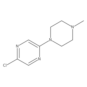 2-Chloro-5-(4-methylpiperazin-1-YL)pyrazine结构式
