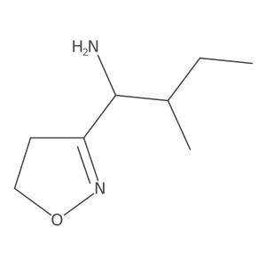 1-(4,5-Dihydro-1,2-oxazol-3-yl)-2-methylbutan-1-amine结构式