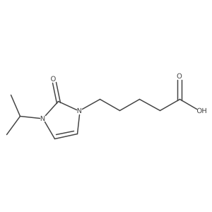 2,3-Dihydro-3-(1-methylethyl)-2-oxo-1H-imidazole-1-pentanoic acid结构式