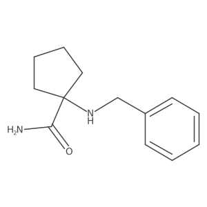1-[(Phenylmethyl)amino]cyclopentanecarboxamide结构式