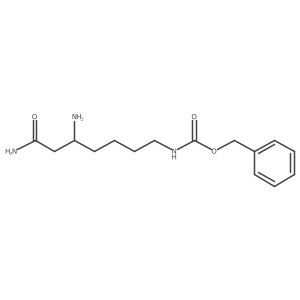 benzyl N-[(5S)-5-amino-6-carbamoylhexyl]carbamate结构式