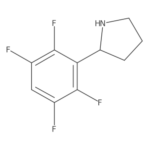 2-(2,3,5,6-Tetrafluorophenyl)pyrrolidine结构式