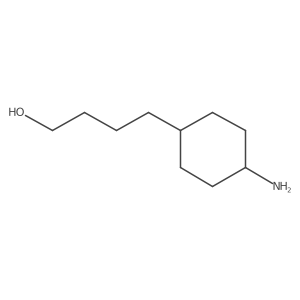 rel-4-((1R,4s)-4-aminocyclohexyl)butan-1-ol结构式