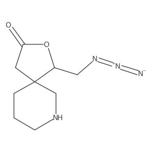 1-(Azidomethyl)-2-oxa-7-azaspiro[4.5]decan-3-one结构式