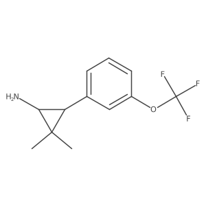 2,2-Dimethyl-3-[3-(trifluoromethoxy)phenyl]cyclopropan-1-amine Structure
