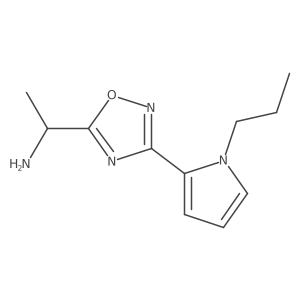 1-(3-(1-propyl-1H-pyrrol-2-yl)-1,2,4-oxadiazol-5-yl)ethan-1-amine结构式